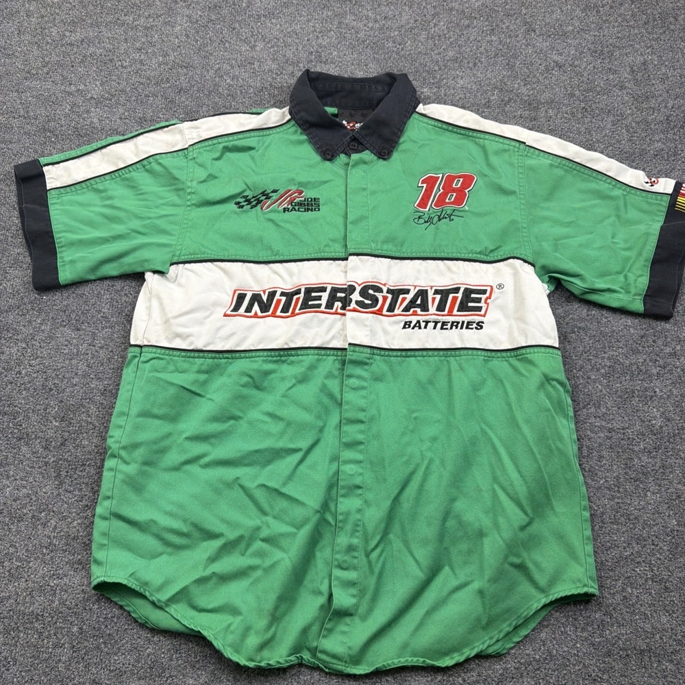 Vintage Chase NASCAR Bobby Labonte Interstate Batteries Pit Crew Shirt Size Smal